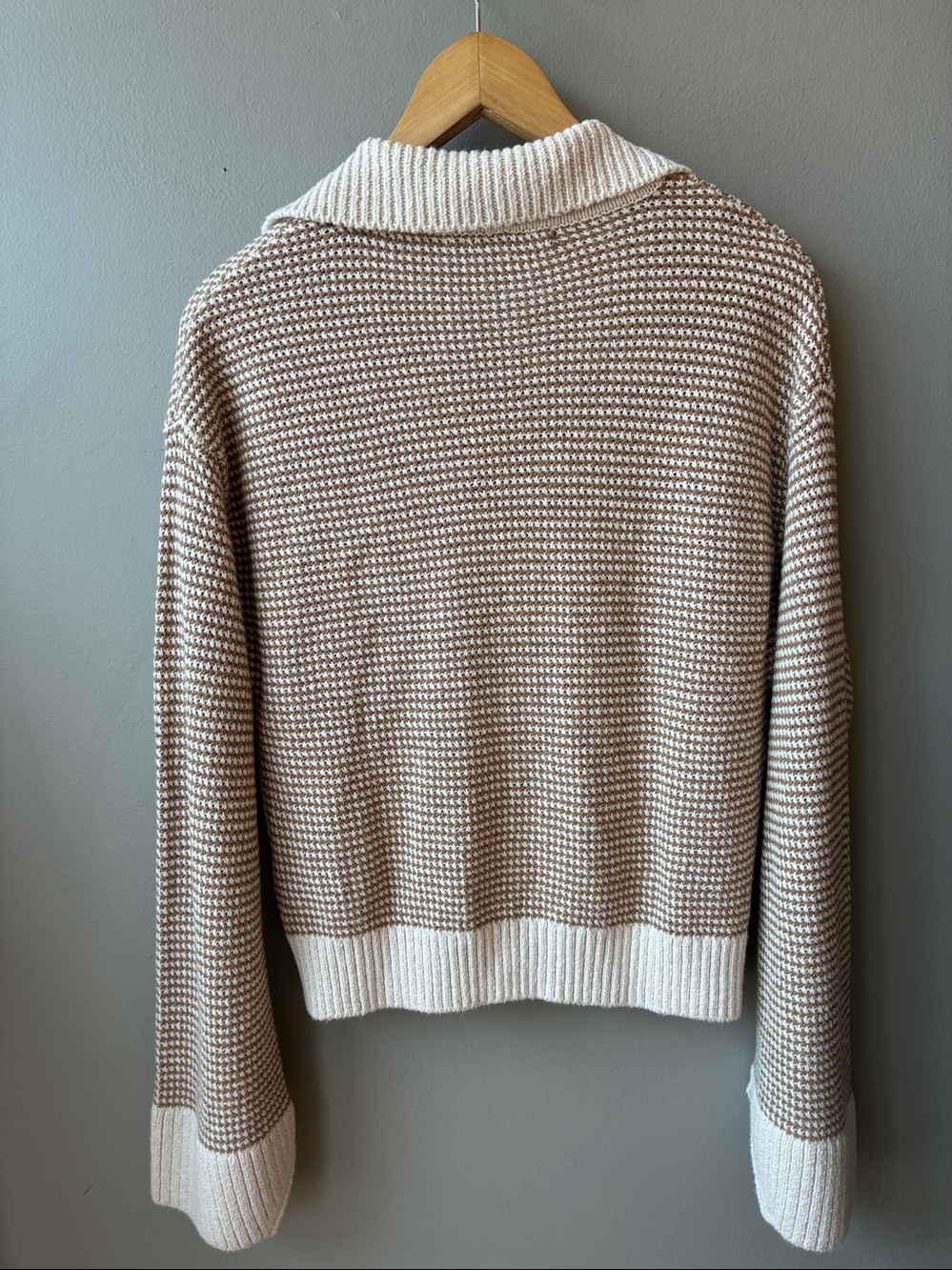 Revolve One Grey Day Brito Cardigan Sweater, Large - Picture 7 of 8